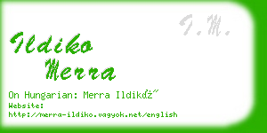 ildiko merra business card